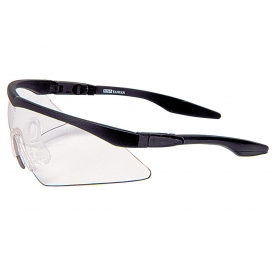 MSA 10026005 Aurora Safety Glasses - Black Frame - Clear Anti-Fog Lens