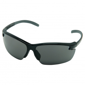 MSA 10033719 Pyrenees Safety Glasses - Black Frame - Gray Anti-Fog Lens
