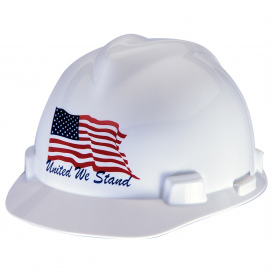 MSA 10034263 American Freedom Series V-Gard Hard Hat - United We Stand