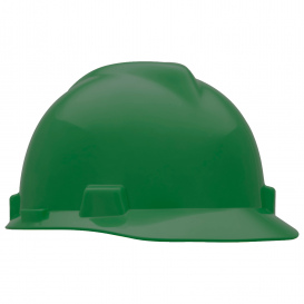 MSA 10058629 Super-V Cap Style Hard Hat - 1-Touch Suspension - Green