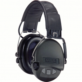 MSA 10061285 Supreme Pro Headband Ear Muffs - 18dB NRR - Black