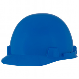 MSA 10074068 SmoothDome Cap Style Hard Hat - 4-Point Fas-Trac III Suspension - Blue