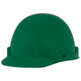 MSA 10074072 SmoothDome Cap Style Hard Hat - 4-Point Fas-Trac III Suspension - Green