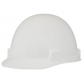MSA 10084078 SmoothDome Cap Style Hard Hat - 6-Point Fas-Trac III Suspension - White