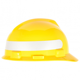 MSA 10085490 Retro-Reflective Stripe - White w/ Round Edge