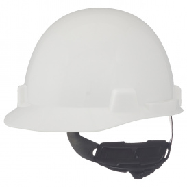 MSA 10099400 SmoothDome Cap Style Hard Hat - Fas-Trac Suspension - White