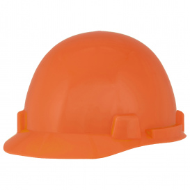 MSA 10099413 SmoothDome Cap Style Hard Hat - Fas-Trac Suspension - Orange