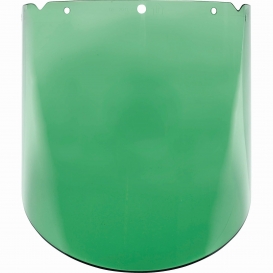 MSA 10115845 V-Gard Molded Visor - Green Tint w/ Anti-Fog/Anti-Scratch Lens