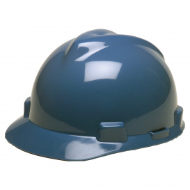 MSA 10150221 V-Gard GREEN Cap Style Hard Hat - Fas-Trac III Suspension - Blue
