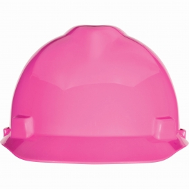 MSA 10155230 V-Gard Cap Style Hard Hat - Fas-Trac Suspension - Hot Pink