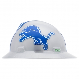MSA 10194752 V-Gard NFL Full Brim Hard Hat - Detroit Lions