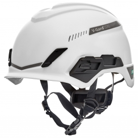 MSA 10194783 V-Gard H1 Trivent Safety Helmet - Fas-Trac Suspension - White