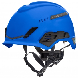 MSA 10194785 V-Gard H1 Trivent Safety Helmet - Fas-Trac Suspension - Blue