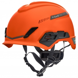 MSA 10194789 V-Gard H1 Trivent Safety Helmet - Fas-Trac Suspension - Orange