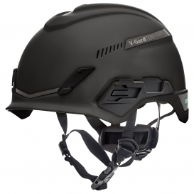 MSA 10194790 V-Gard H1 Trivent Safety Helmet - Fas-Trac Suspension - Black