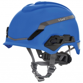MSA 10194793 V-Gard H1 Safety Helmet - Fas-Trac Suspension - Blue