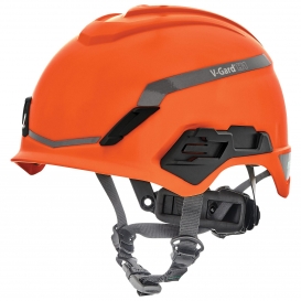 MSA 10194797 V-Gard H1 Safety Helmet - Fas-Trac Suspension - Orange