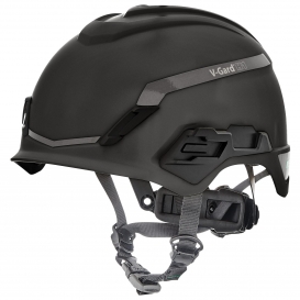 MSA 10194798 V-Gard H1 Safety Helmet - Fas-Trac Suspension - Black