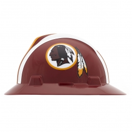 MSA 10194814 V-Gard NFL Full Brim Hard Hat - Washington Redskins