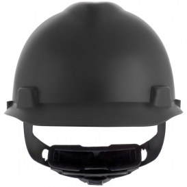 flat black full brim hard hat