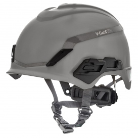 MSA 10204347 V-Gard H1 Safety Helmet - Fas-Trac Suspension - Grey