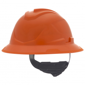 MSA 10215843 V-Gard C1 Full Brim Hard Hat - Ratchet Suspension - Orange