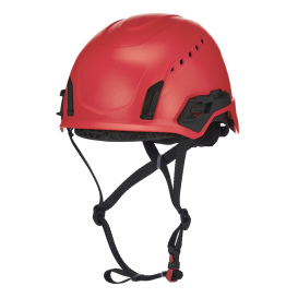 MSA 10242808 V-Gard H2 Vented Safety Helmet - Ratchet Suspension - Red