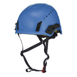 MSA 10242816 V-Gard H2 Vented Safety Helmet with Mips - Ratchet Suspension - Blue