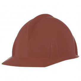 MSA 448910 Topgard Non-Slotted Cap Style Hard - 1-Touch Suspension - Brown