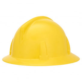 MSA 454712 Topgard Full Brim Hard Hat - 1-Touch Suspension - Yellow
