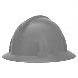MSA 454713 Topgard Full Brim Hard Hat - 1-Touch Suspension - Gray
