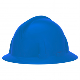 MSA 454714 Topgard Full Brim Hard Hat - 1-Touch Suspension - Blue