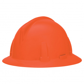 MSA 454716 Topgard Full Brim Hard Hat - 1-Touch Suspension - Orange