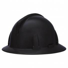 MSA 454720 Topgard Full Brim Hard Hat - 1-Touch Suspension - Black