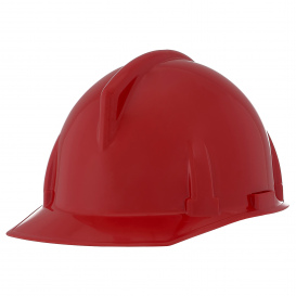 MSA 454727 Topgard Cap Style Hard Hat - 1-Touch Suspension - Red
