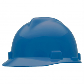 MSA 463943 V-Gard Cap Style Hard Hat - Staz-On Suspension - Blue