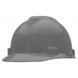 MSA 463948 V-Gard Cap Style Hard Hat - Staz-On Suspension - Gray