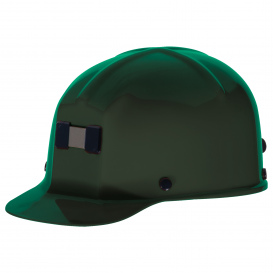 MSA 475337 Comfo-Cap Style Hard Hat w/ Lamp Bracket - Fas-Trac Suspension - Green