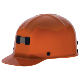 MSA 475340 Comfo-Cap Style Hard Hat w/ Lamp Bracket - Fas-Trac Suspension - Orange