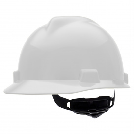 MSA 475358 V-Gard Cap Style Hard Hat - Fas-Trac III Suspension - White