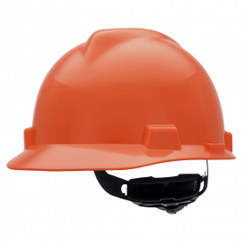 MSA 475361 V-Gard Cap Style Hard Hat - Fas-Trac III Suspension - Orange