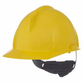 MSA 475378 Topgard Cap Style Hard Hat - Fas-Trac III Suspension - Yellow