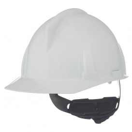 MSA 475385 Topgard Cap Style Hard Hat - Fas-Trac III Suspension - White