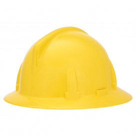 MSA 475387 Topgard Full Brim Hard Hat - Fas-Trac III Suspension - Yellow