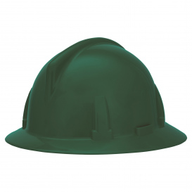 MSA 475391 Topgard Full Brim Hard Hat - Fas-Trac III Suspension - Green