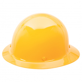 MSA 475409 Skullgard Full Brim Hard Hat - Fas-Trac III Suspension - Yellow