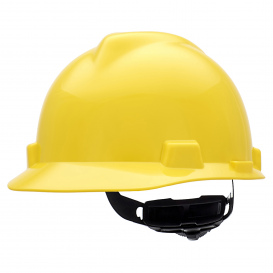MSA 477479 V-Gard Small Size Cap Style Hard Hat - Fas-Trac Suspension - Yellow