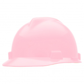 MSA 485364 V-Gard Cap Style Hard Hat - Staz-On Suspension - Pink