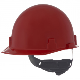 MSA 486961 Thermalgard Cap Style Hard Hat - Fas-Trac Suspension - Red