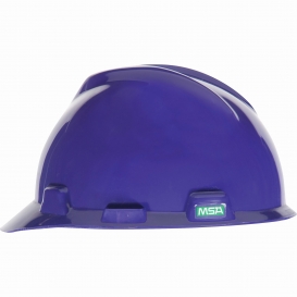 MSA 495858 V-Gard Slotted Cap Style Hard Hat - Fas-Trac Suspension - Purple